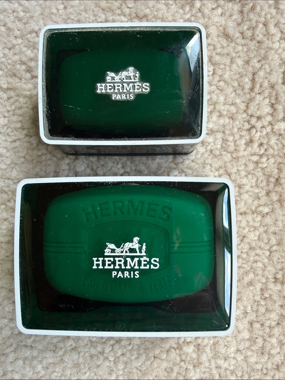 Set of 2 HERMES soap boxes
